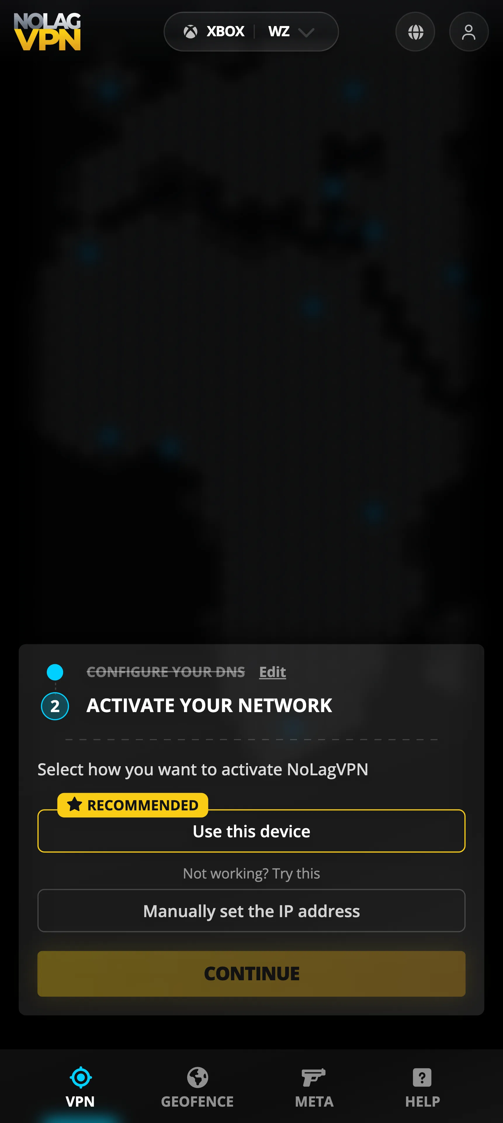 Activation method selection