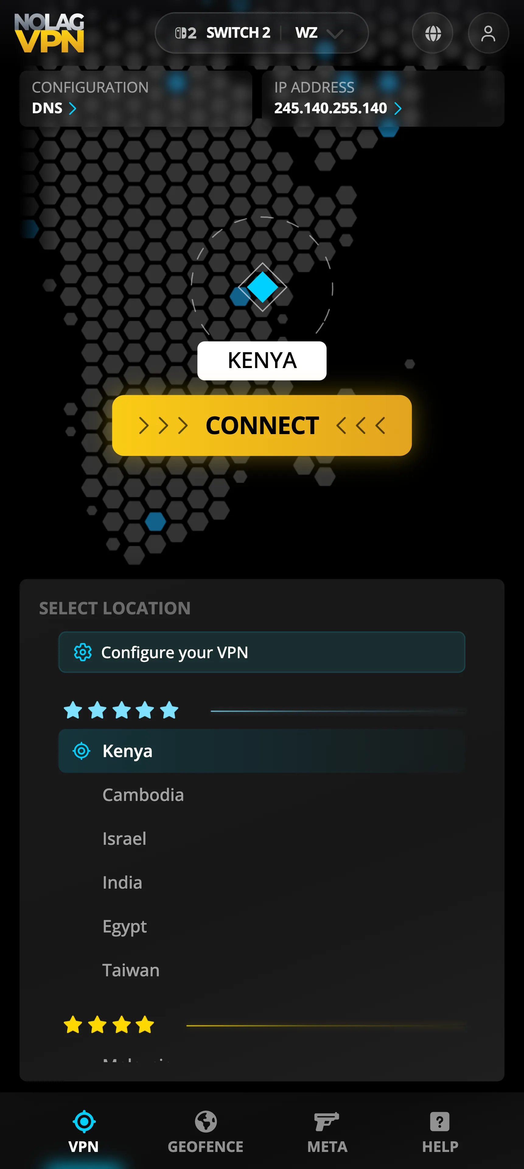 Location selection