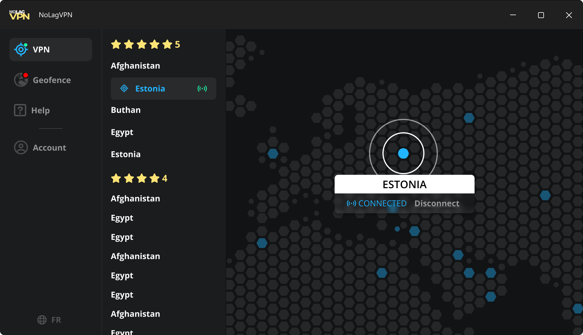 Connected screenshot