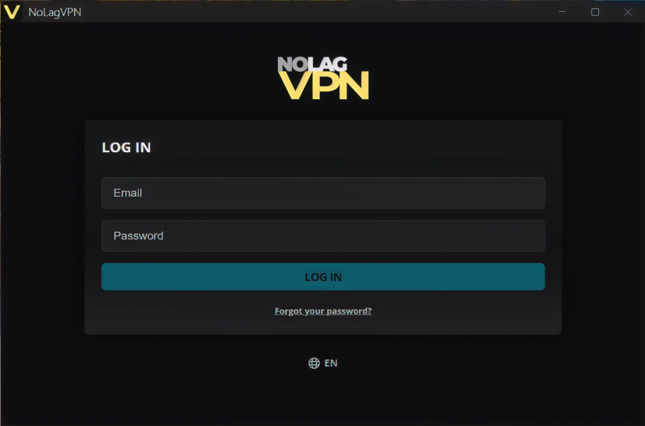 Login screenshot